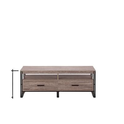 China Industrial TV unit with 2 drawers luxru tv table for sale