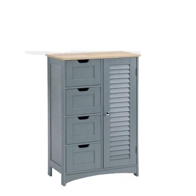 China 1 Door 4 Drawer Modern Bathroom Cabinet for sale