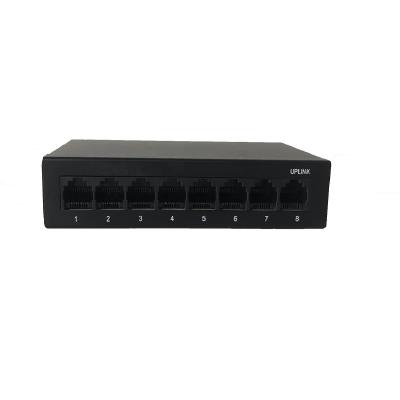 China POE 8 Gigabit Port Unmanaged Switch 8 Port Fast Ethernet 10/100/1000Mbps Switch for sale