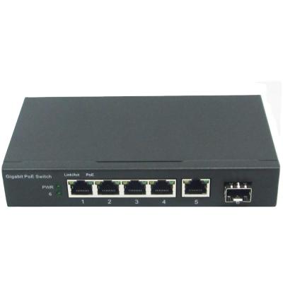 China OEM 6 Port Gigabit 10/100/1000Mbps Ethernet Switch Full Metal Case 16Gbps for sale