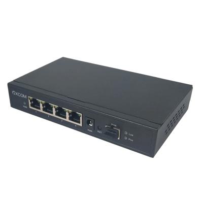 China FTTH FTTB FTTX Network 1000Mbps 802.3af/at PoE+ EPON XPON ONU 4 Port 48V Gigabit Managed GPON ONU PoE for sale