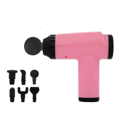 China Deep Control Amazon Mini Massager Massage Gun Pink Body Tissue Massage Gun 6 Speed ​​Control For Women for sale