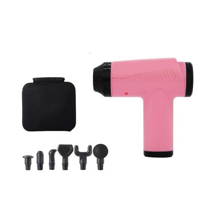 China Best Body Model Electric Cordless 6 Head Sports Mini Booster Massage Gun With Case for sale