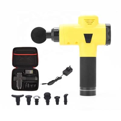 China Yellow Portable Body Custom 30 Speed ​​Private Label Muscle Percussion Massage Gun For Sale for sale