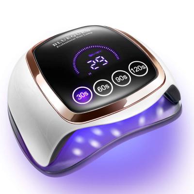 China 2021 BLUEQUE V3 168W High Power LED Nail Lamp Quick Cure UV Led UV Dryer LCD Gel Touch Screen Two Hands for sale