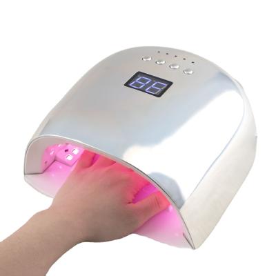 China JINYI SN466 52 PCS ABS Plastic LED Beads 86W For Curing All Gel Nail Polish Dryer Nail Led Rechargeable UV Lamp Wireless Smart LCD Display for sale