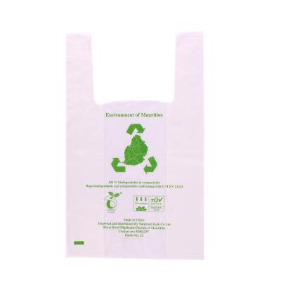 China Handled Customized All Biodegradable Shopping Bags 100% Biodegradable Plastic Bags for sale