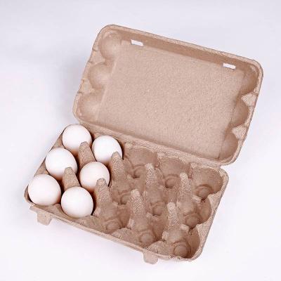 China Customized 6pcs Recyclable 9pcs 15pcs Recycle Egg Carton Box Tray Paper Pulp for sale