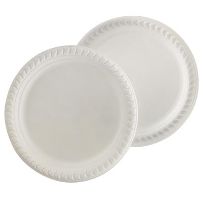 China Disposable Food Dish Degradable Cornstarch Cake Dish Around 15cm Western Food Dish for sale