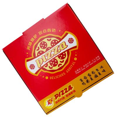 China Recyclable Printing Folding Color Box Pizza Box Take Out Package Custom Cardboard White Tile Box for sale