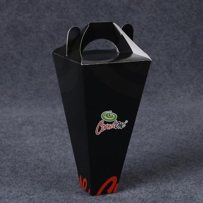 China Recyclable Custom Take Out Pizza Box General Hand Cone Chicken Rice Take Out Box Pizza Box for sale