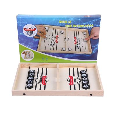 China Custom Wooden Wholesale Board Game Soccer Sport Board Game With Wooden Pieces for sale