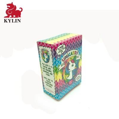 China Custom Hot Selling Colored Playing Card Eco-friendly Material Printed Playing Card With Paper Box For Kid Making for sale