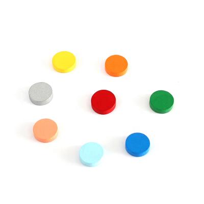 China Board Game Wooden Round Marks Wooden Circle Round Chips for sale