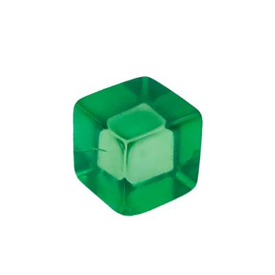 China Eco-Friendly Plastic/Acrylic Colorful Clear Game Toys Marks 8mm Small Cube Plastic Board Game Pieces for sale