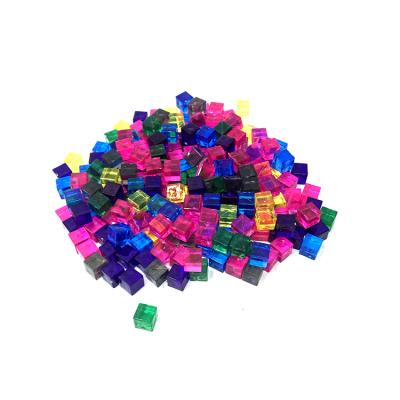 China Plastic/Acrylic Plastic Cubes 8mm Square Blocks in Color for Crafts and DIY Projects for sale