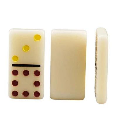 China Ceramic cheap promotional gift and interesting education toy wooden domino game set on sale for sale