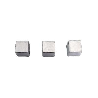 China China Metal Products 8mm Size Zinc Alloy Customized Metal Cube Board Game Props Props for sale