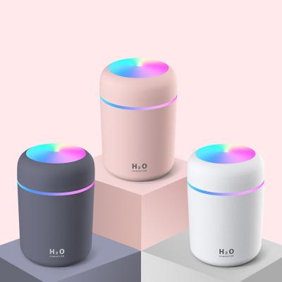 China Usb Powered Ultrasonic Humidifier Ultrasonic Portable Usb Glow Cup Diffuser Cool Mist Air Humidifier Purifier for sale