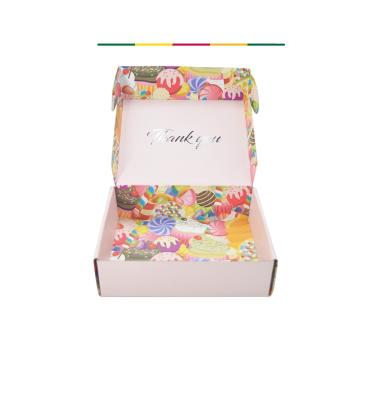 China Recyclable Custom Recycled Color Printing Packaging Mailer Cosmetic Corrugated Mailing Box for sale