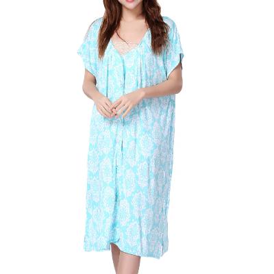 China Wholesale Breathable Bamboo In-Stock Private Label One-Piece Women Sleepwear Nightwear Pajamas Christmas Sleepwear for sale