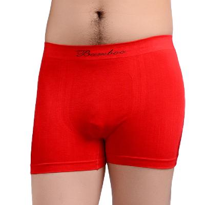 China Homme Comfortable And Breathable Seamless Bamboo Fiber Underwear Antibacterial Custom Boxer Shorts For Men for sale