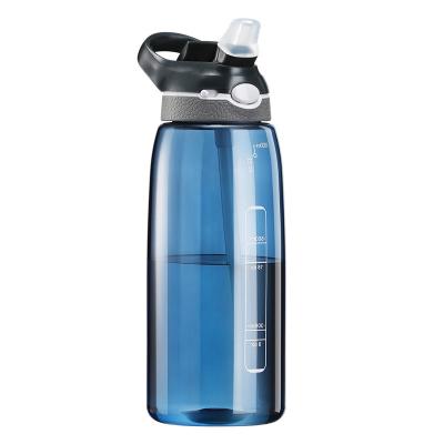 China New Design Large Capacity 1L Sports Space Sustainable Portable Outdoor Plastic Water Bottle With Straw for sale