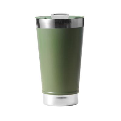 China Viable Wholesale Bestselling 20oz Cone Car Cup Beer Mug Stainless Steel Thermos Mug With Bottle Opener for sale