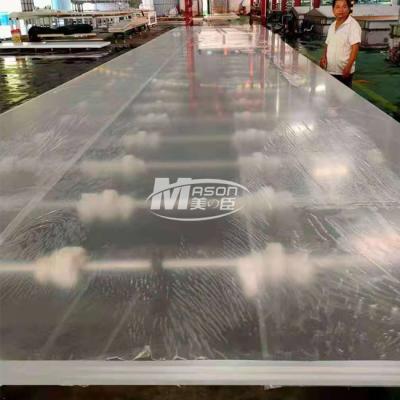 China 8850x3150mm 70mm Aquarium Acrylblad voor Decoratief Zwembad Te koop