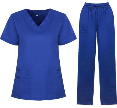 China Comfortable Nurse Women Doctor Medical Uniform Scrubs Spa Beauty Salon Set Uniform for sale