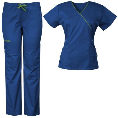 China Comfortable Scrubs Uniforms Nursing Women Doctor Uniform Medical Scrubs Spa Beauty Salon Set Uniform for sale