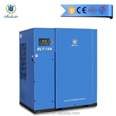 China 50kw 55kw 75kw Lubricated Screw Air Compressor Price 7 8 10 13 Bar Silent Machine for sale