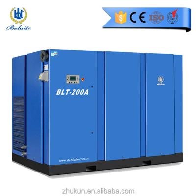 China 200hp 10bar myanmar lubricated rotary screw champion air compressor for sale