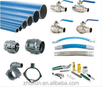 China Industrial fields aluminum pipe for compressed air DN25 DN63 for sale