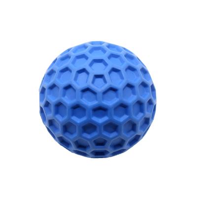 China Stocked Toy Dog Durable Rubber Squeaky Ball Stored Molar Teeth Play Ball Interactive Toy for Large or Medium Dog for sale