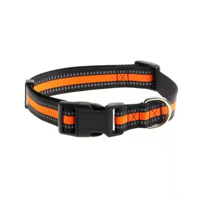 China Price Stock Cheap Fast Delivery Reflective Nylon Dog Collar Custom Made Pet Collar for sale