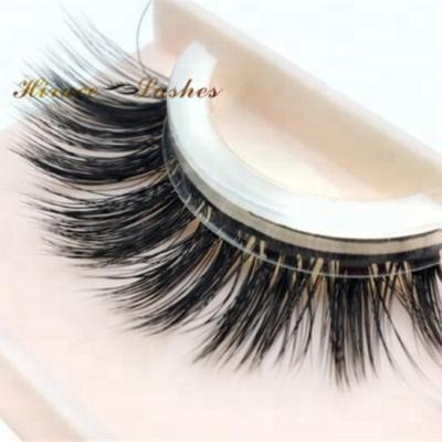 China Natural Soft Self Adhesive Silk Mink Pre Bonded Eyelashes for sale