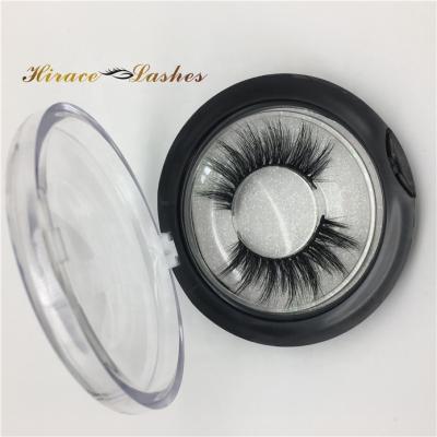 China Natural Soft False Eyelashes Wholesale Mink Lash Strips Round Eyelash Packaging Custom Packaging Box for sale