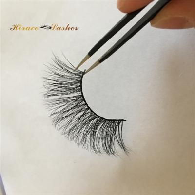 China Hot Sale Soft Natural 25MM Luxury Lashes 25MM Siberian Mink Strip Eyelashes for sale