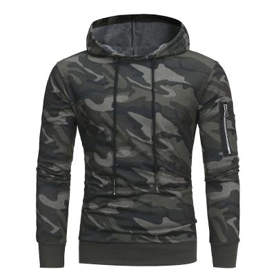 China Wholesale New Fashion Cheap Men's Breathable Hoodies Camouflage Hooded Men's Long Sleeve Pullover Casual Thin Sweatshirts for sale