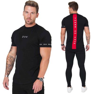 China New Summer Breathable Wholesale Sports Wear Men's Running Shortsleeve Round Neck T-shirts Mens Fitness Clothing for sale