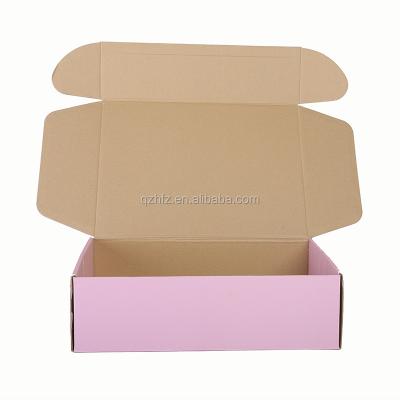 China Recycled Mailing Box Materials Tall Box Pink Mailing Mailer Boxes Pink for sale