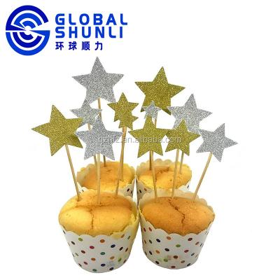 China Global White Eco-Friendly Star Shunli Acrylic Cake Topper Bulk Cake Toppers Cake Toppers Mix for sale