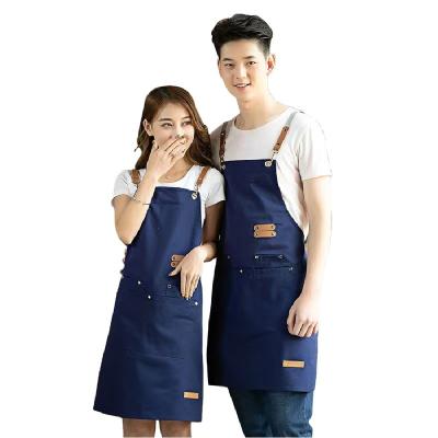 China 100% Cotton Kitchen Apron Strap Style Housework Apron Cooling Waterproof Oil Proof Fishing Apron for sale