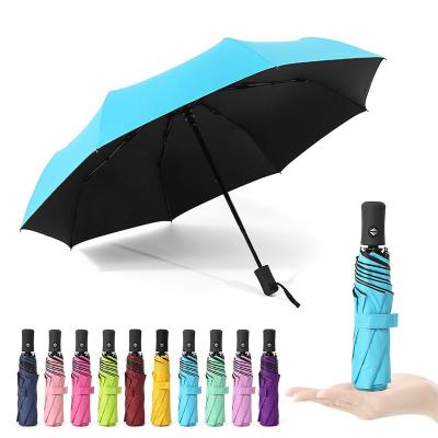 China Modern Full Automatic Umbrellas Sun Windproof Rain Rain Protect Use Three Times Portable Umbrellas for sale