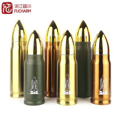 China Viable unique bullet shaped water bottles stainless steel bpa free water bottle with custom logo for sale