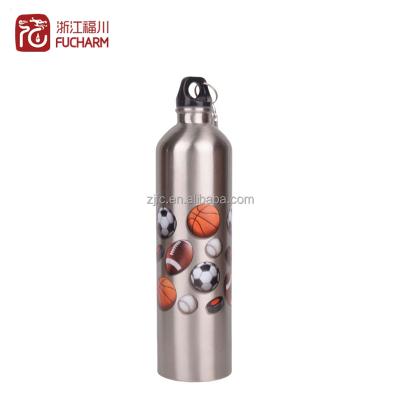 China New Sustainable Designed Single Wall Free Sample 750ml /1 L BPA Aluminum Large Metal Water Sports Drink Bottle for sale