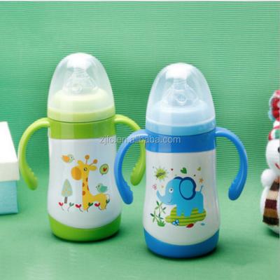 China Cute Viable Animals Water Bottles For Kids Stainless Steel Vacuum Feeding Bottle With Nipple for sale