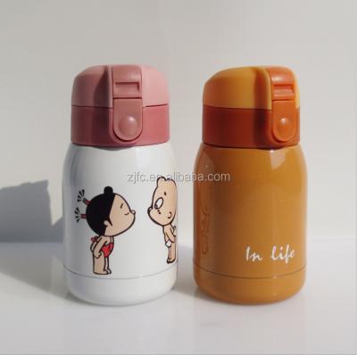 China Cute Sustainable Feeding Bottle Thermos 180ml Water Bottle Stainless Steel Vacuum Insulated for sale