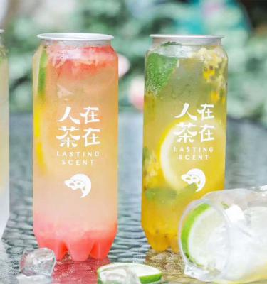 China Beverage Pet Pop Cans, Transparent Beverage Bottles, Milk Tea Juice Soda Cans for sale